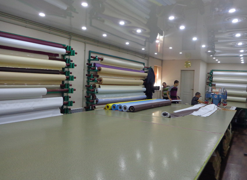 Изготовление натяжных потолков на собственном производстве