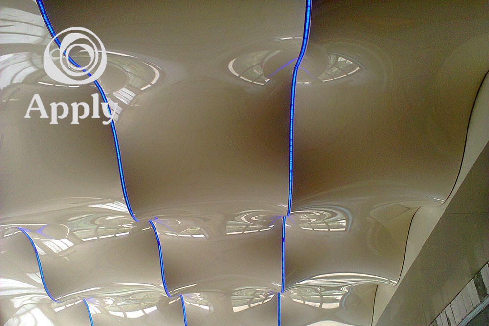 3д потолок.Натяжной потолок с подсветкой